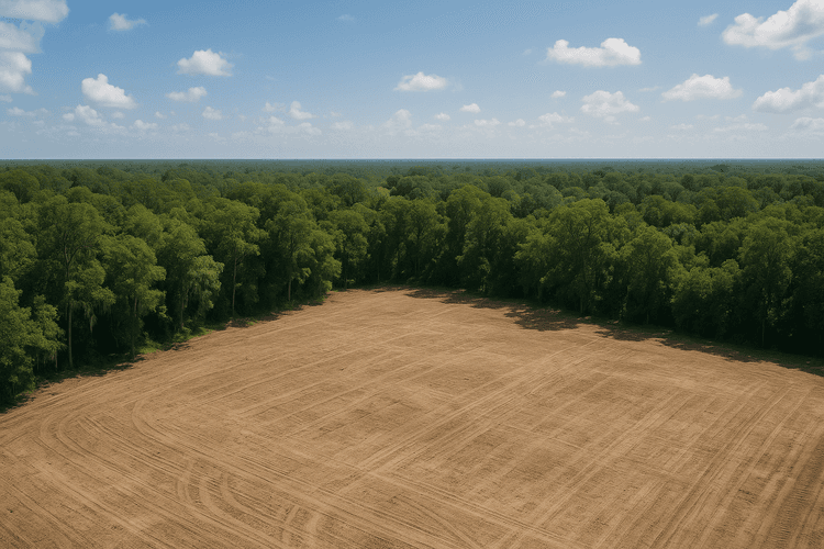 Land cleared and ready for use